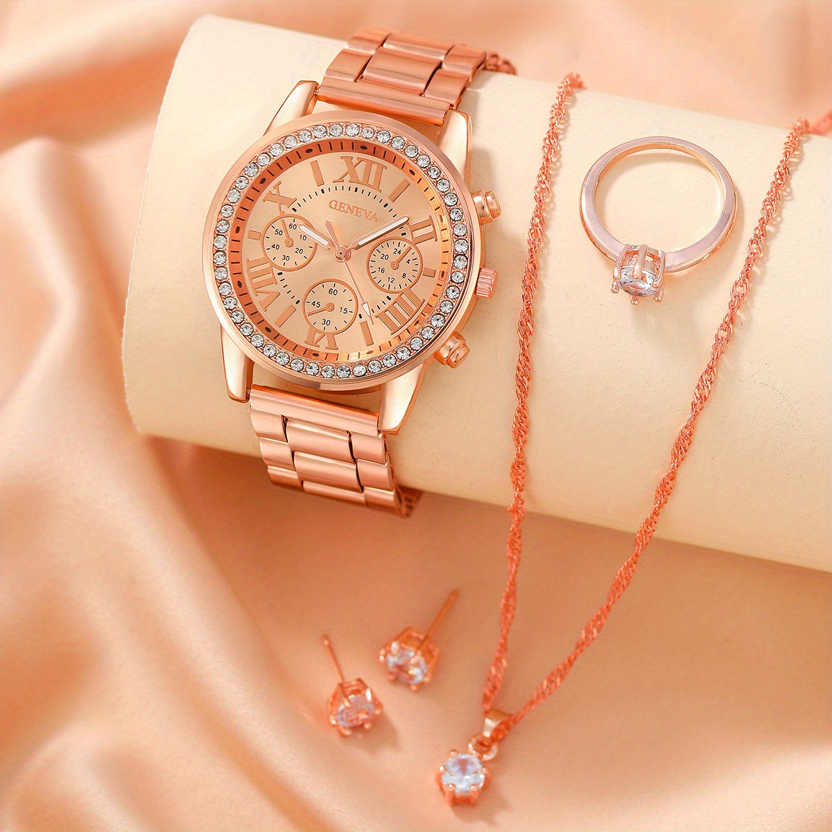 Luxury Watch Gift For Her - Women's Watch Luxury Rhinestone Quartz Watch