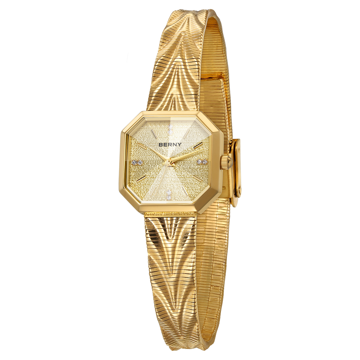 Luxury Watch Diamond - BERNY Gold Watch for Women Grit