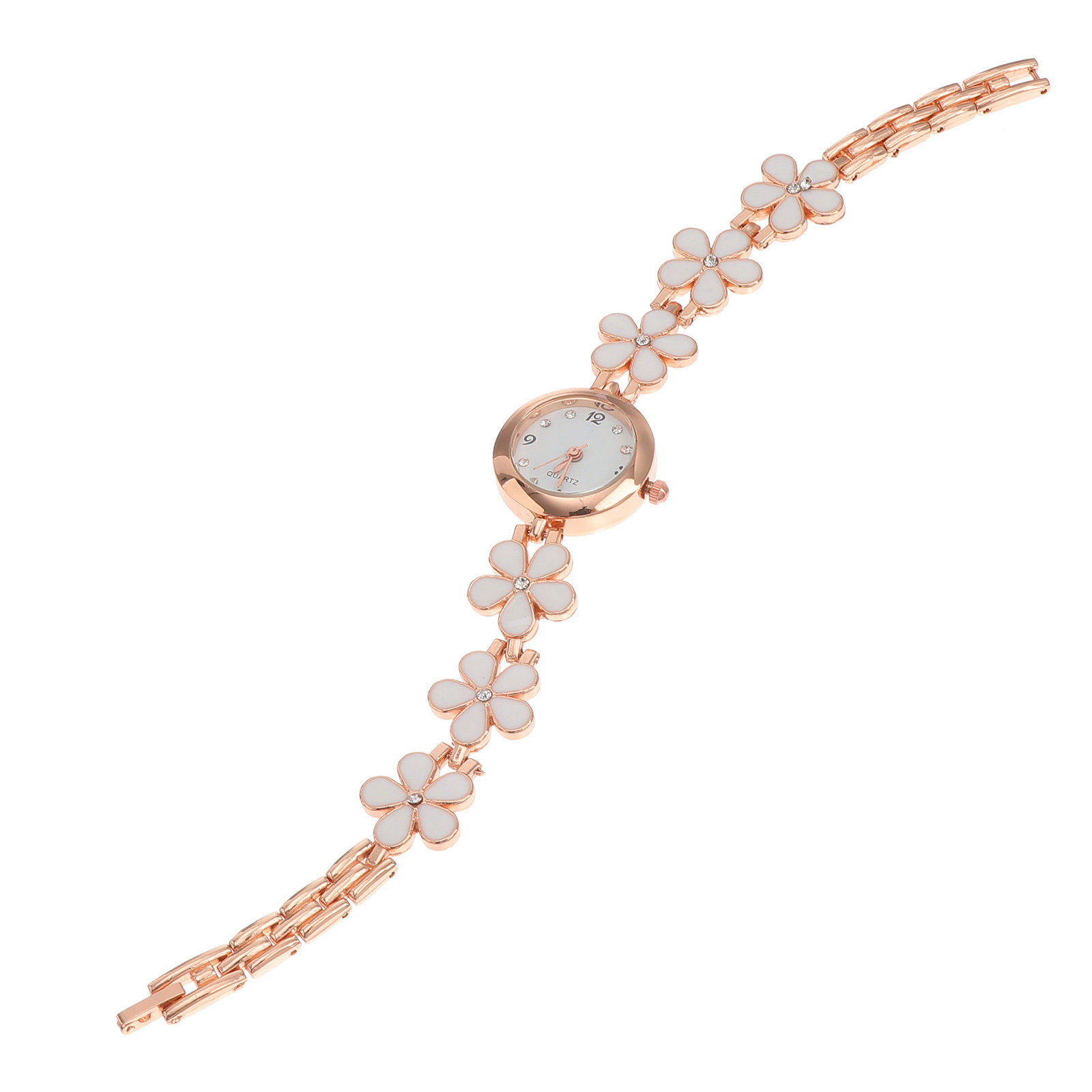 Luxury Watch For Women - Elegant Crystal Quartz Bracelet Watch for
