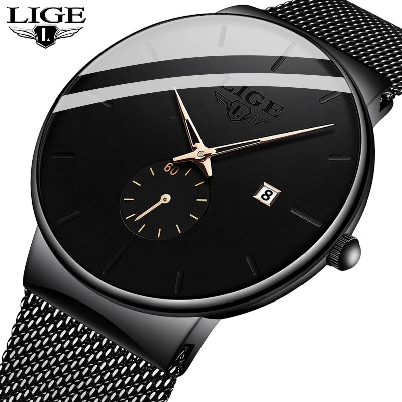 Luxury Watch Exhibition - LIGE Fashion Mens Watches Top Brand