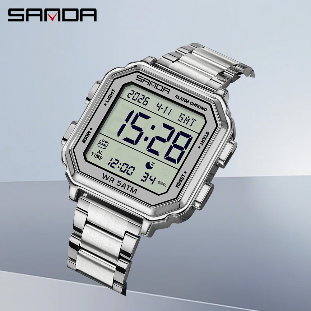 Luxury Watch Tier - SANDA 6379 top-tier Fashion Men's Electronic