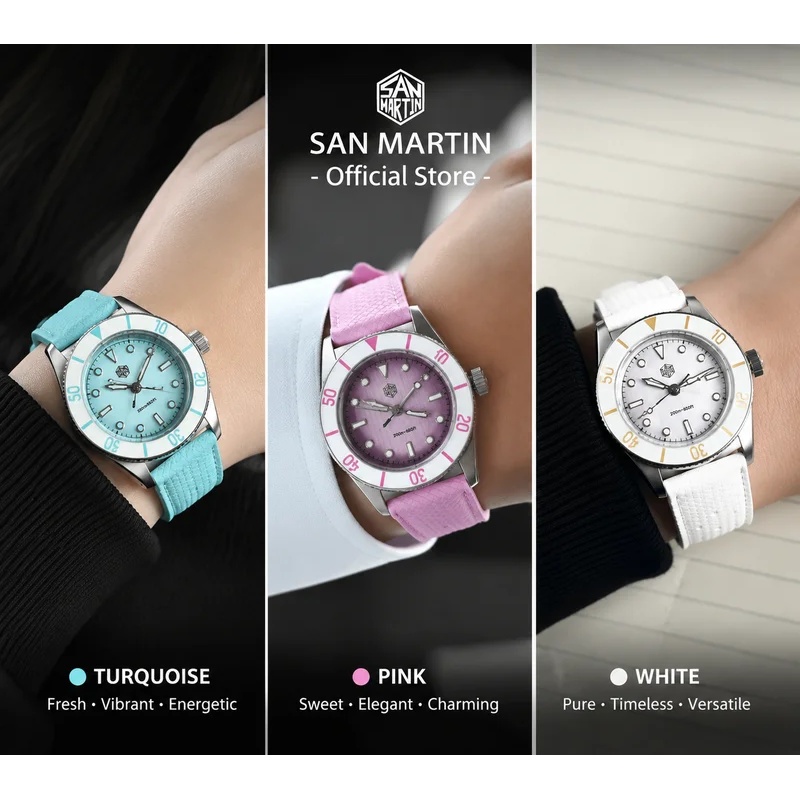 San Martin Model 32.5mm Women' - Guilloché Dial Watch review and price