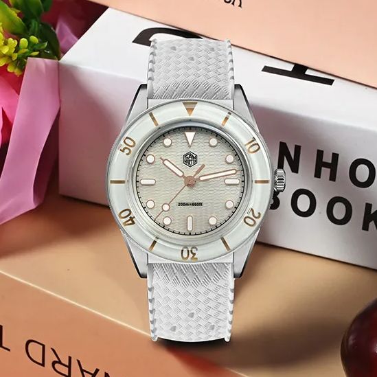 San Martin Women Quartz Watch  - Guilloché Dial Watch review and price