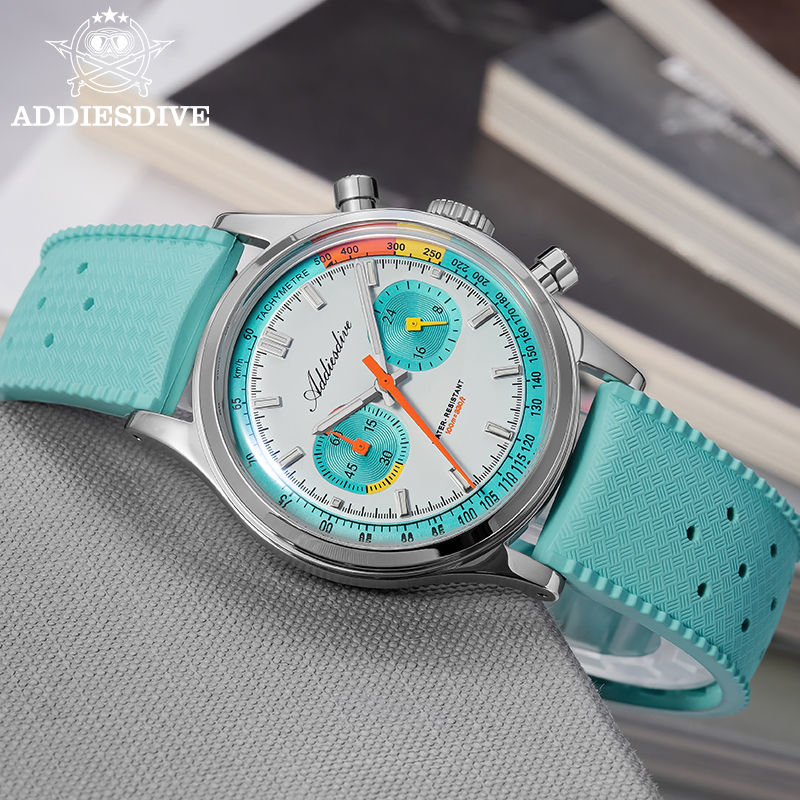 ADDIESDIVE Chronograph Quartz  - Guilloché Dial Watch review and price
