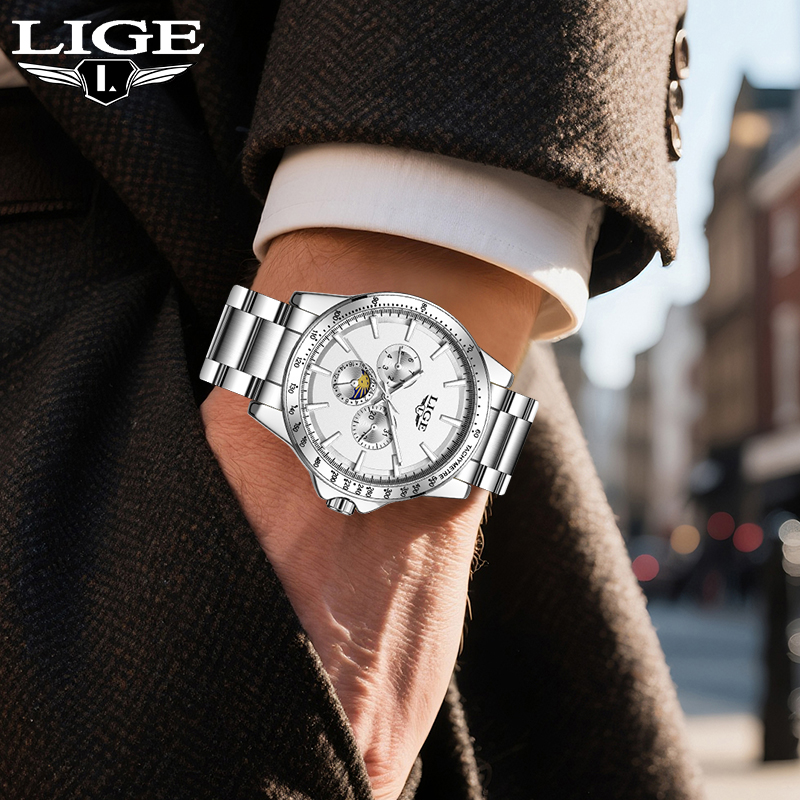 LIGE Top Brand Luxury Quartz M - Luxury Watch Brand review and price