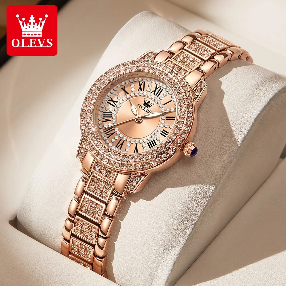 OLEVS 9943 Luxury All Diamond  - Luxury Watch Diamond review and price
