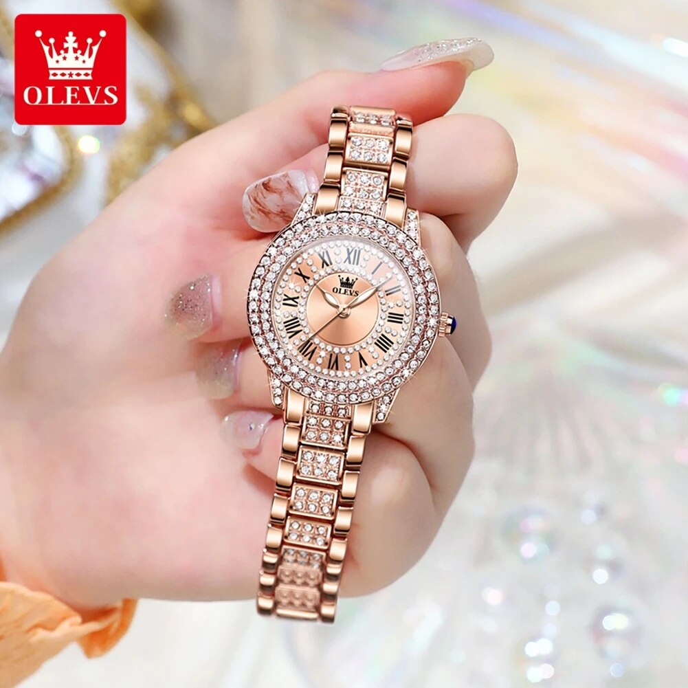 OLEVS 9943 Luxury All Diamond  - Luxury Watch Diamond review and price