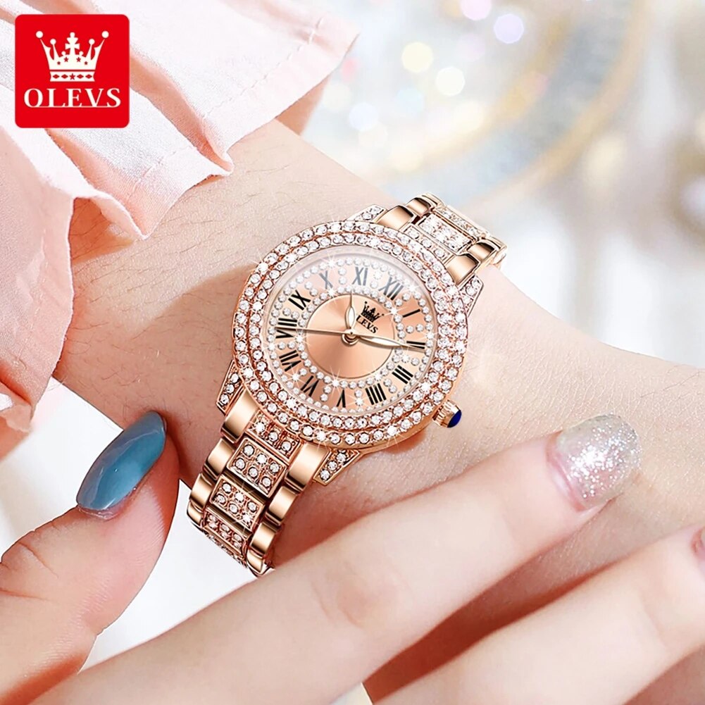 OLEVS 9943 Luxury All Diamond  - Luxury Watch Diamond review and price