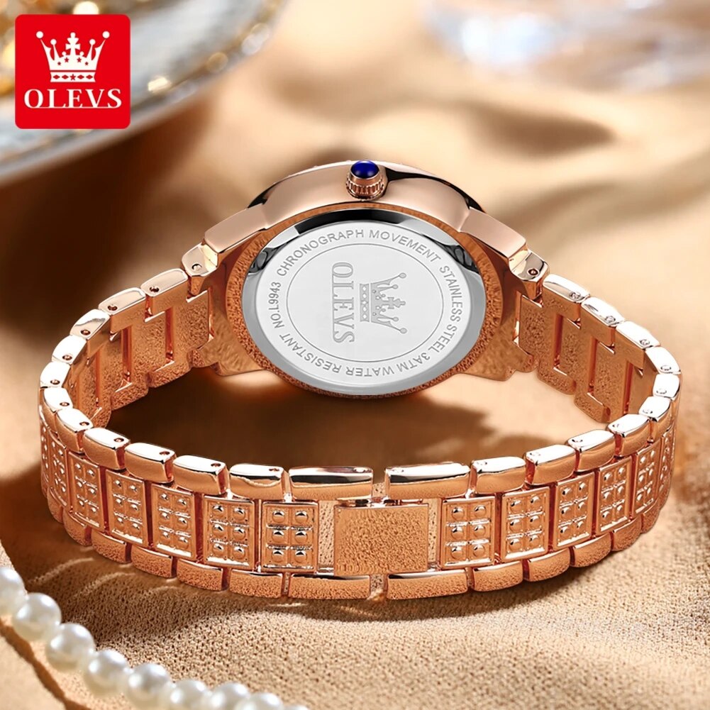 OLEVS 9943 Luxury All Diamond  - Luxury Watch Diamond review and price