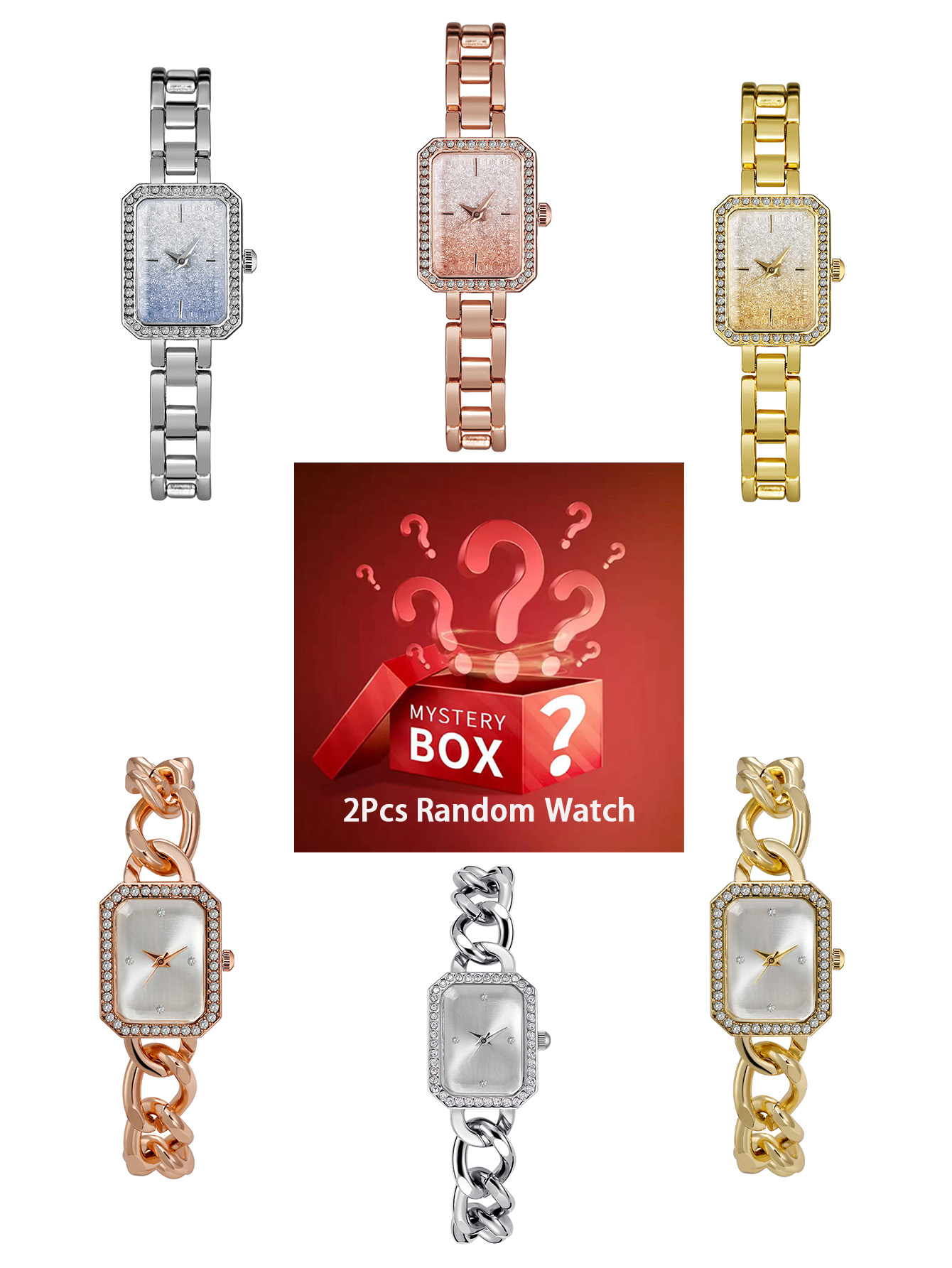 2 pieces women's watches myste - Luxury Watch Diamond review and price