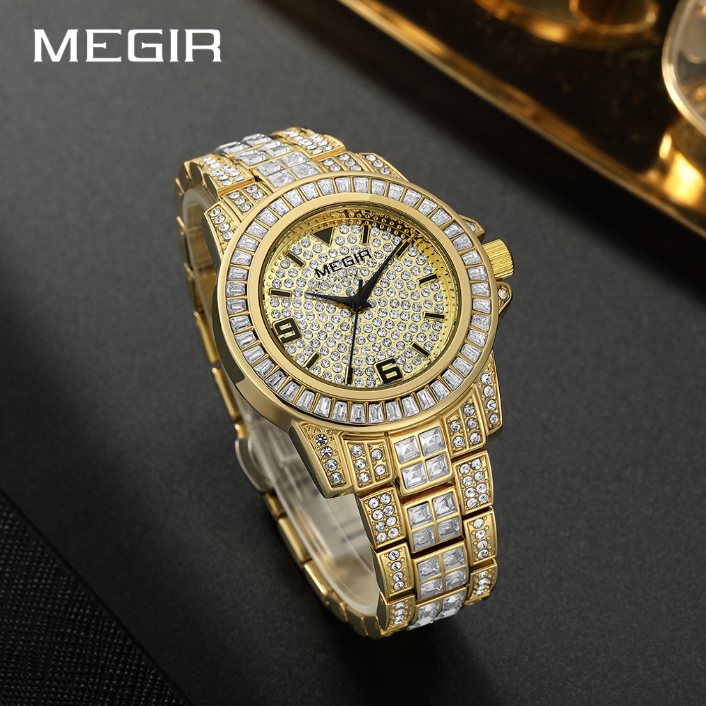 MEGIR Luxury Diamond Watches U - Luxury Watch Diamond review and price