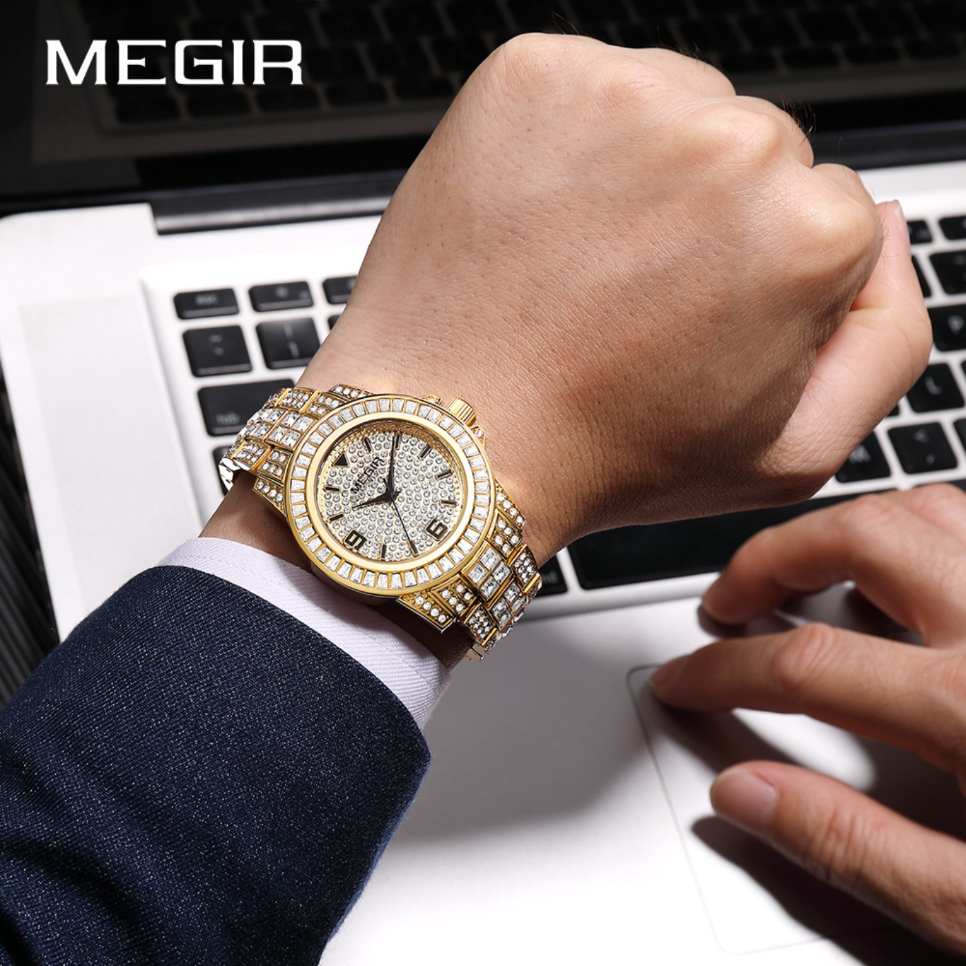 MEGIR Luxury Diamond Watches U - Luxury Watch Diamond review and price