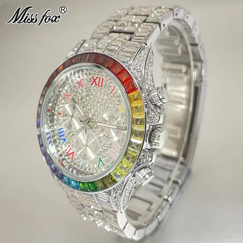 MISSFOX Luxury Iced Watch For  - Luxury Watch Exhibition review and price