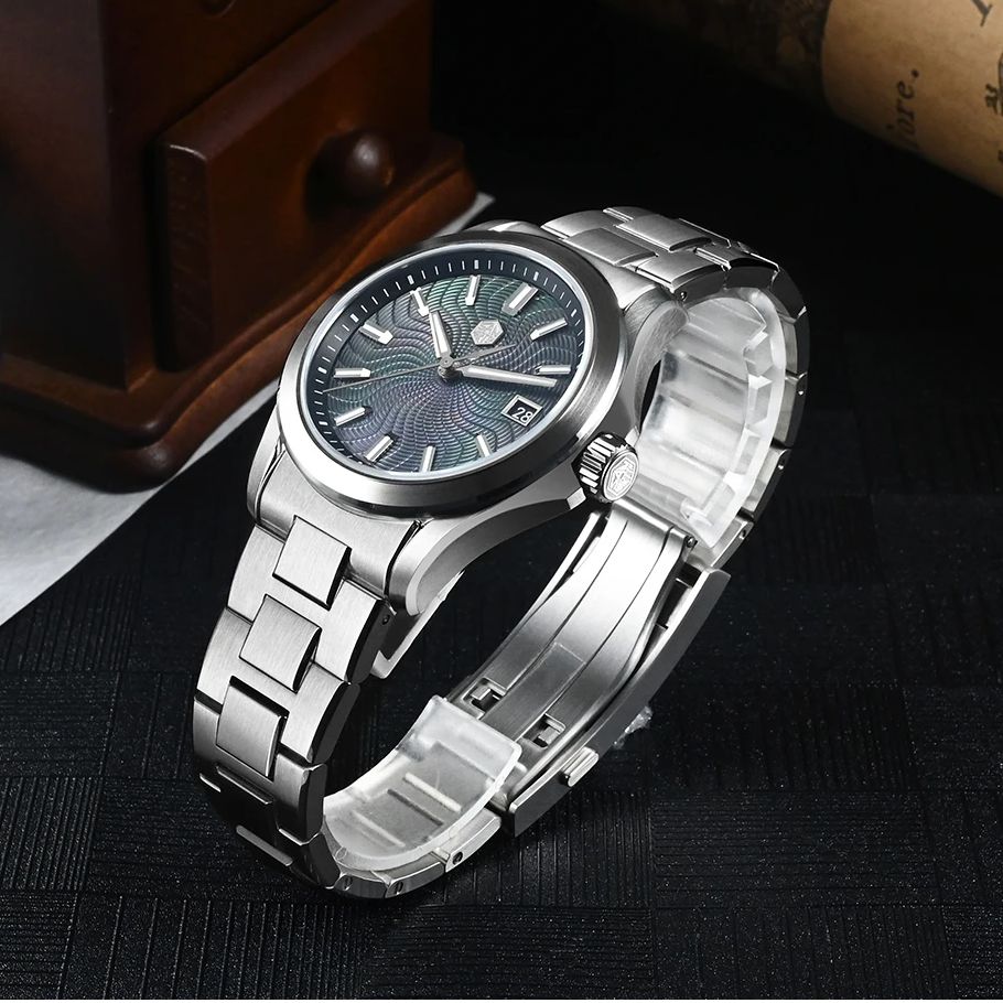 San Martin Men Automatic Watch - Guilloché Dial Watch review and price