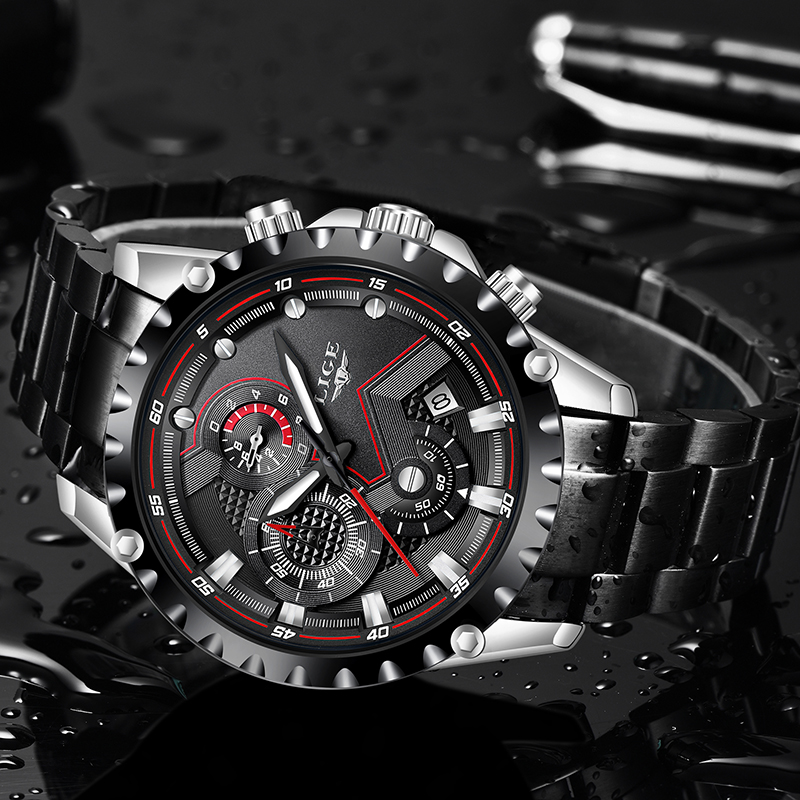 LIGE Top Brand Luxury Mens Fas - Luxury Watch All Brands review and price