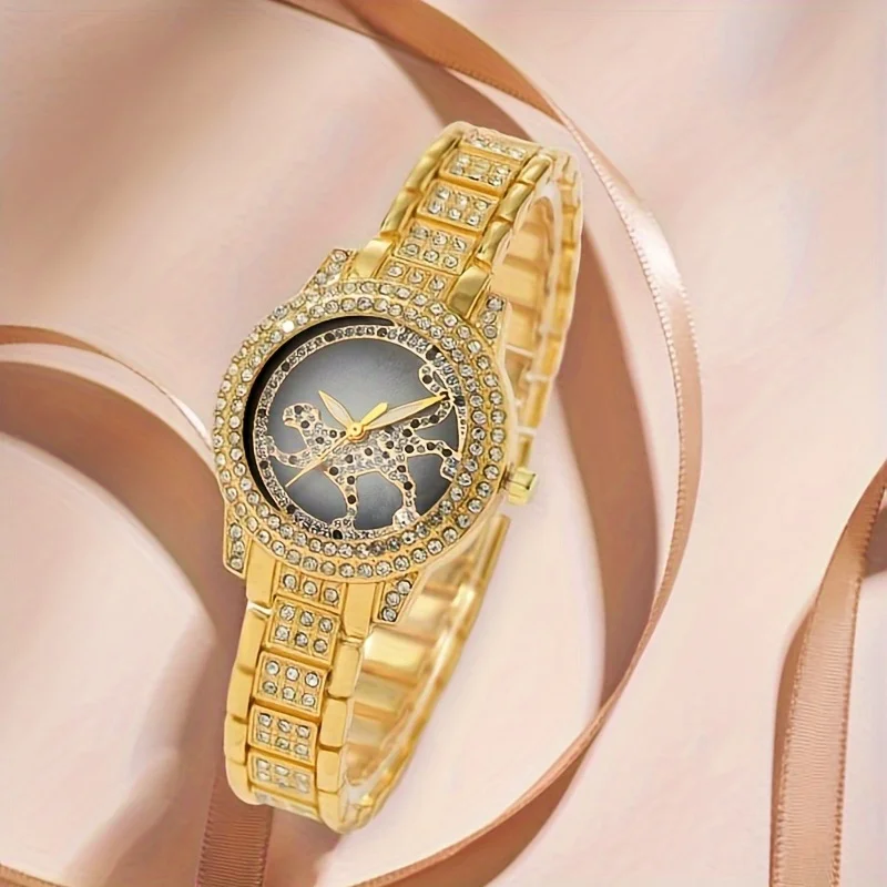 5pcs/set Women's Watch Cheetah - Luxury Watch Gift For Her review and price