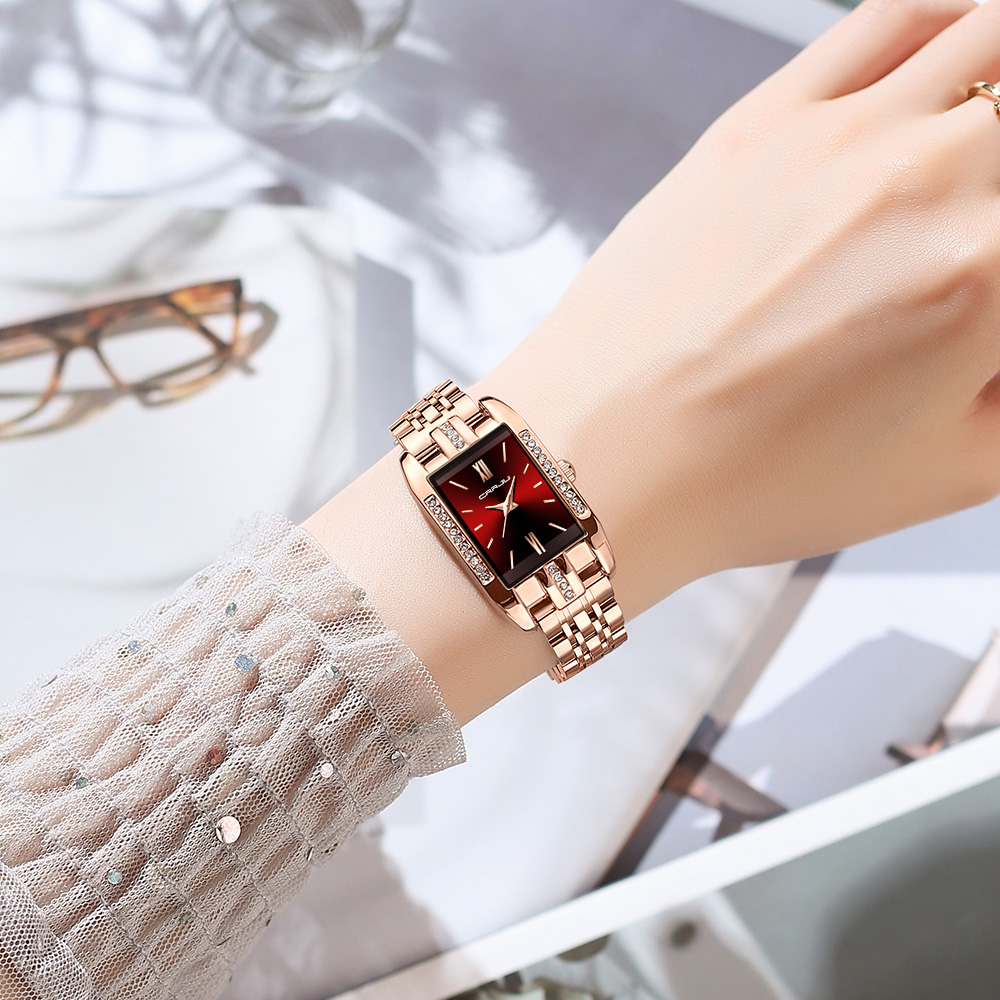 CRRJU Luxury Square Watch for  - Luxury Watch For Women review and price
