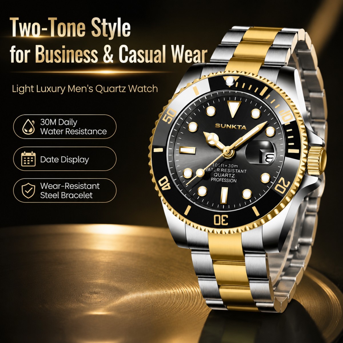SUNKTA Top Brand Luxury Men Wa - Luxury Watch All Brands review and price