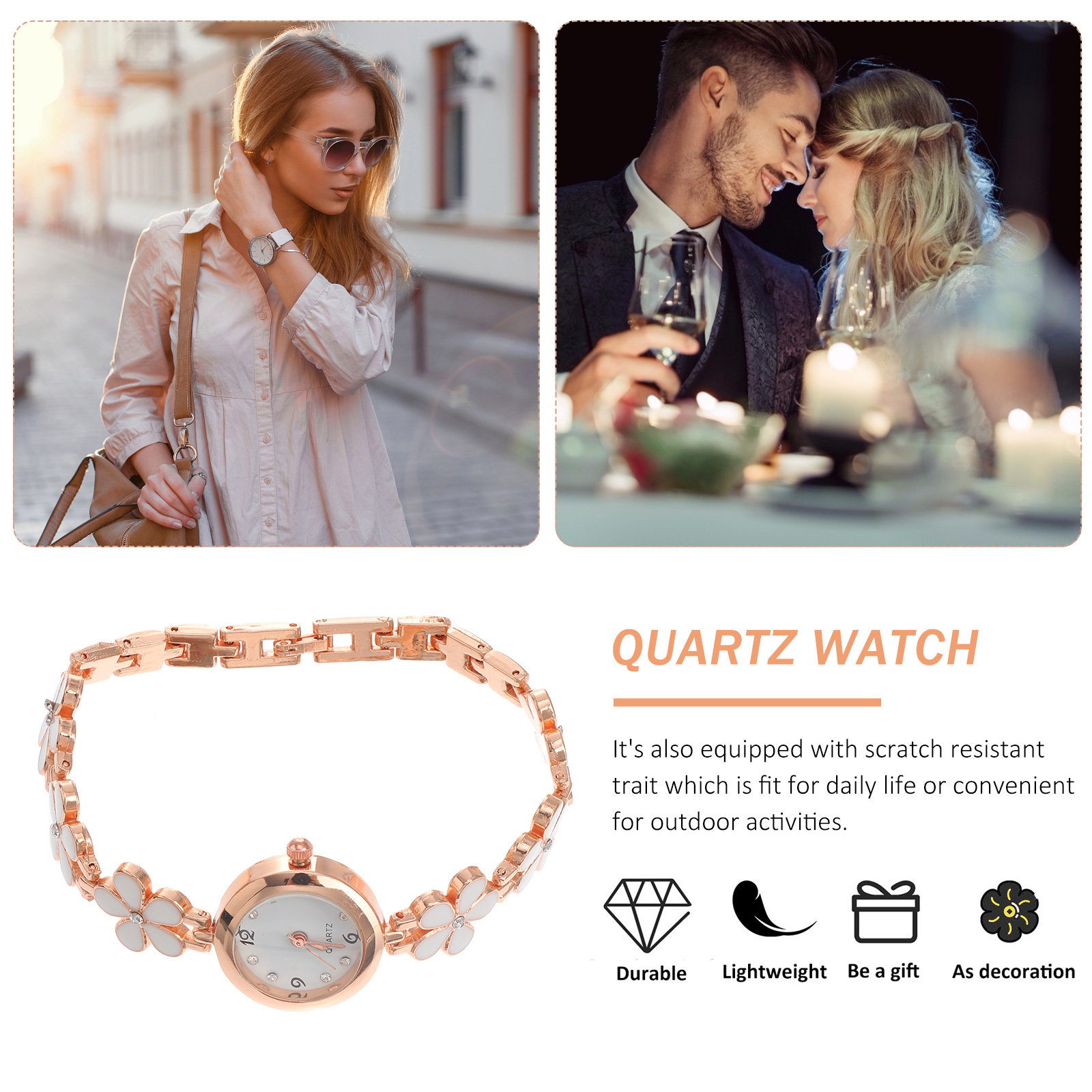 Elegant Crystal Quartz Bracele - Luxury Watch For Women review and price