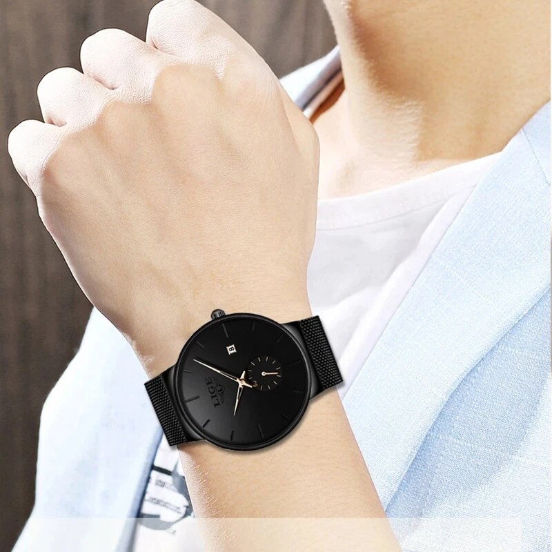 LIGE Fashion Mens Watches Top  - Luxury Watch Exhibition review and price