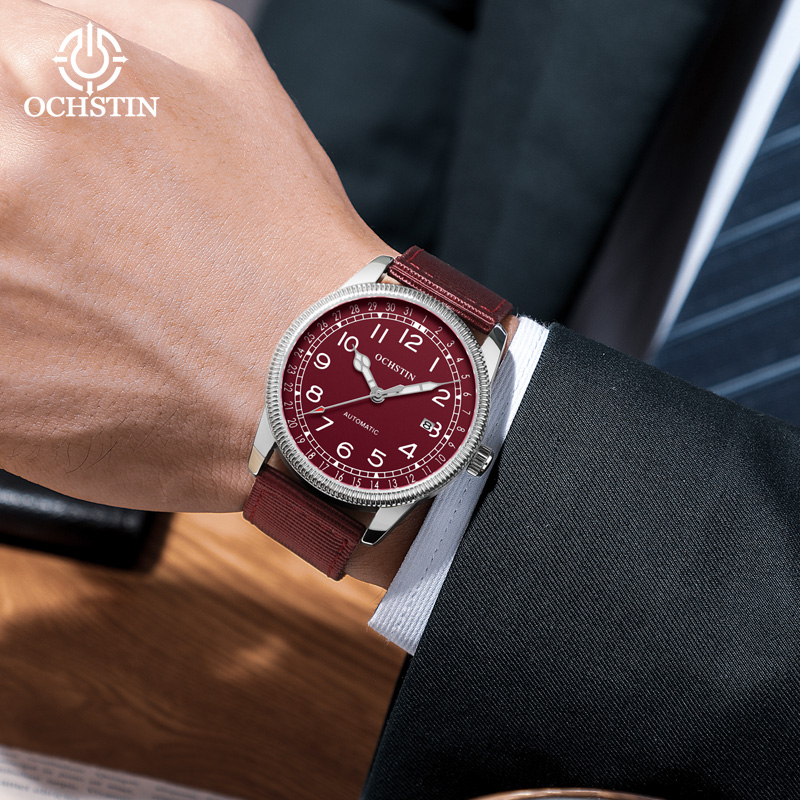 OCHSTIN Mens Business Watch Au - Guilloché Dial Watch review and price