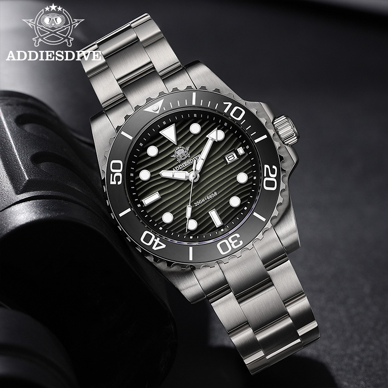 ADDIESDIVE New Men's Dive Watc - Guilloché Dial Watch review and price