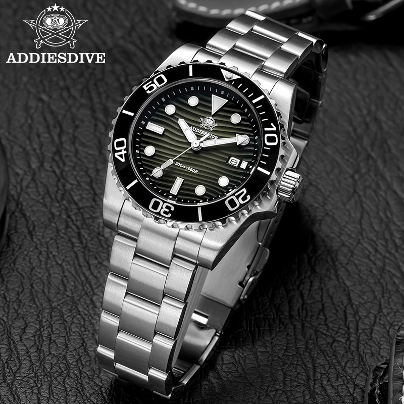 ADDIESDIVE New Men's Dive Watc - Guilloché Dial Watch review and price