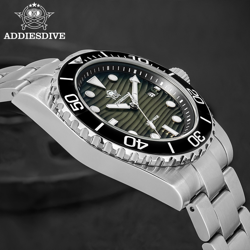 ADDIESDIVE New Men's Dive Watc - Guilloché Dial Watch review and price