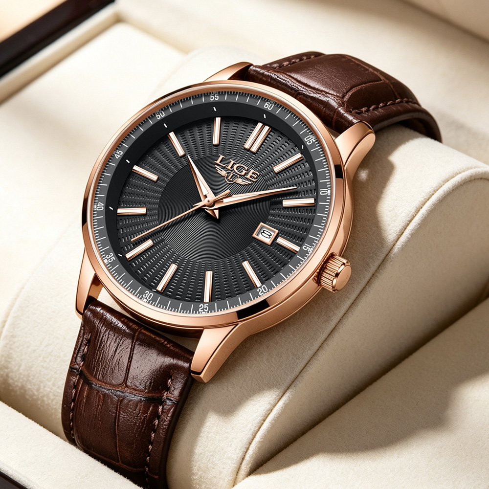 LIGE Top Brand Luxury Men's Wa - Luxury Watch Exhibition review and price