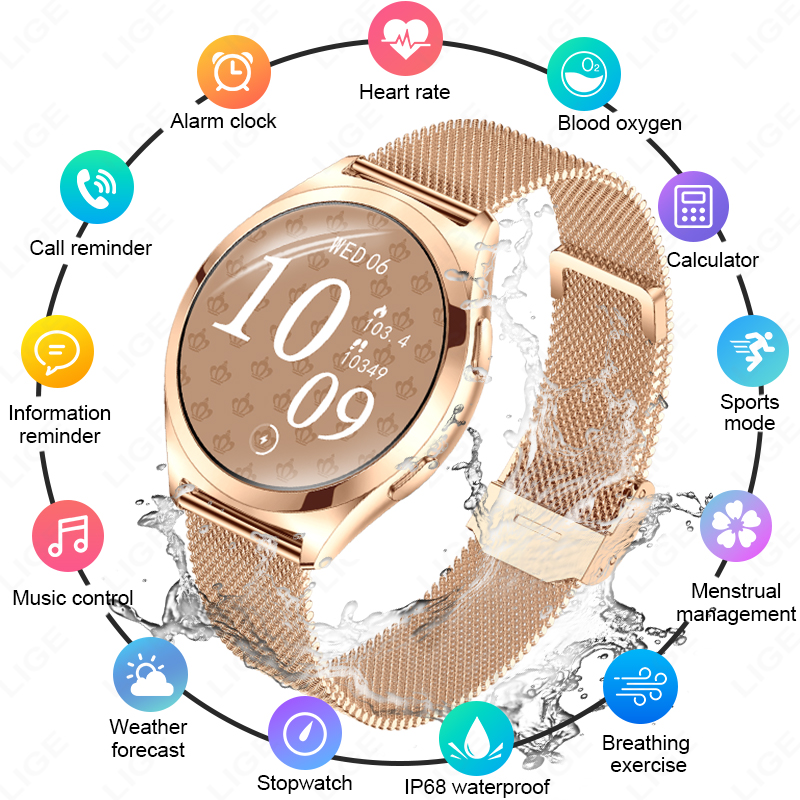 LIGE Luxury Smart Watch For Wo - Luxury Watch On Wrist review and price