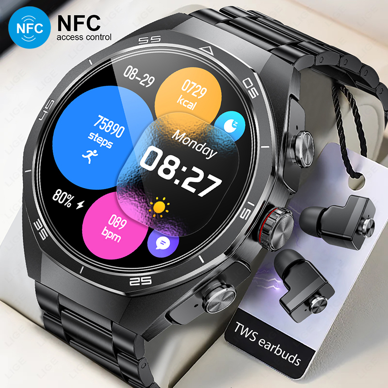 NEW For Android TWS Music Earb - Luxury Watch On Wrist review and price