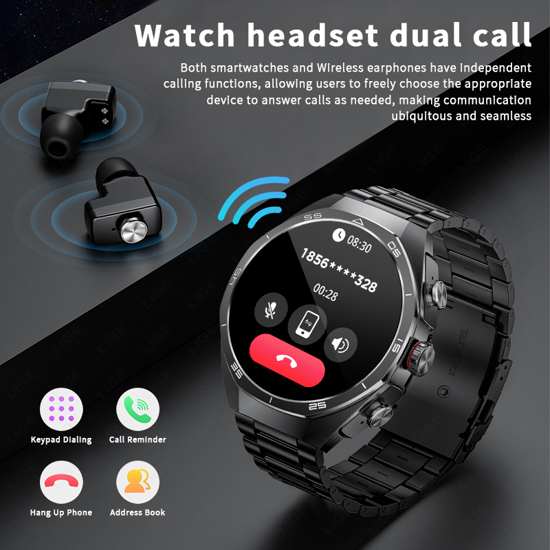 NEW For Android TWS Music Earb - Luxury Watch On Wrist review and price