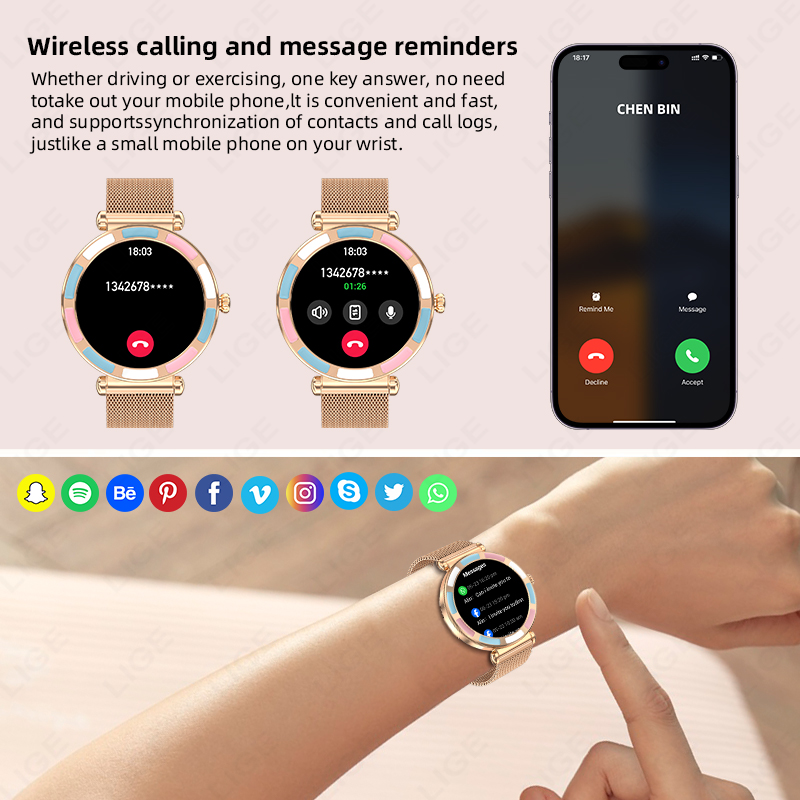 2026 LIGE Luxury Smart Watch F - Luxury Watch On Wrist review and price